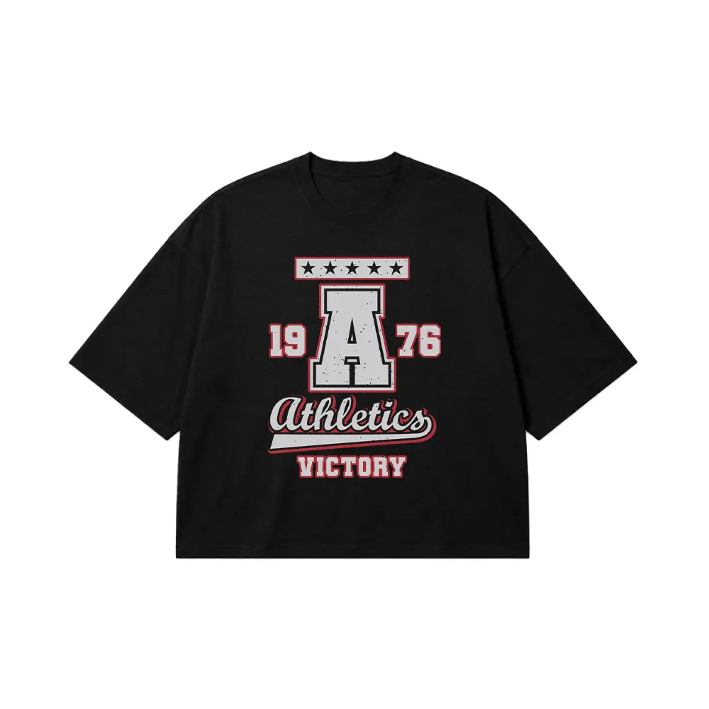 تیشرت باکسی تایپوگرافی Athletics Victory کد 15393