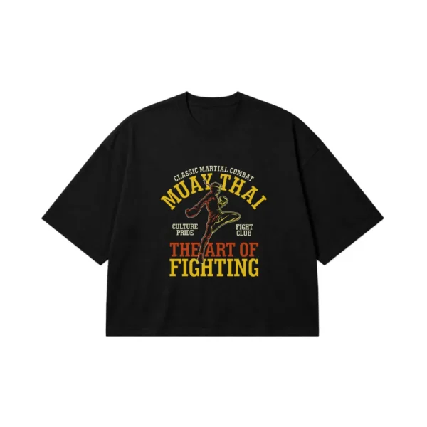 تیشرت باکسی رزمی طرح The Art of Fighting Muay Thai کد 15546