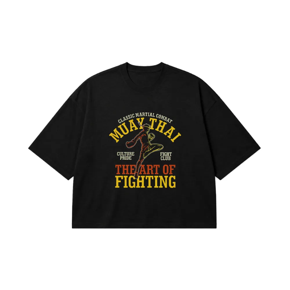 تیشرت باکسی رزمی طرح The Art of Fighting Muay Thai کد 15546