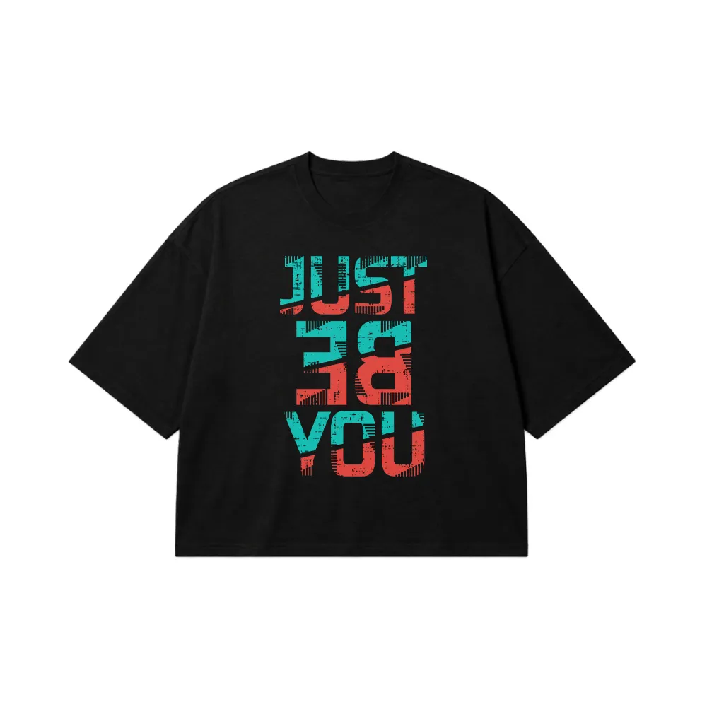 تیشرت باکسی تایپوگرافی Just Be You کد 15571