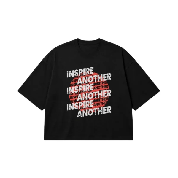 تیشرت باکسی تایپوگرافی طرح Inspire Another کد 15606
