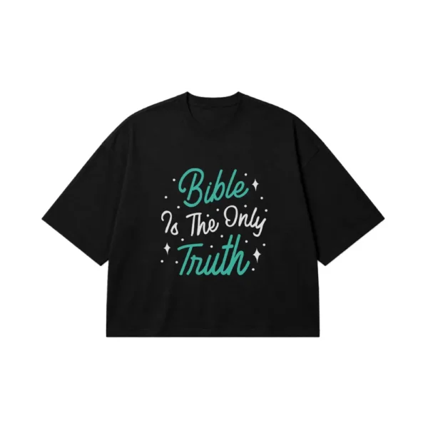 تیشرت باکسی طرح Bible Is the Only Truth کد 15618