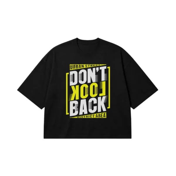 تیشرت باکسی استریت‌ویر طرح Don’t Look Back کد 15639