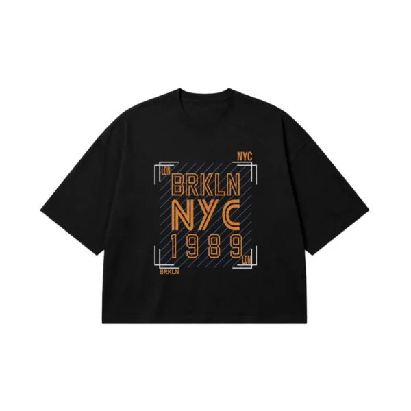 تیشرت باکسی طرح Brooklyn NYC 1989 کد 15714