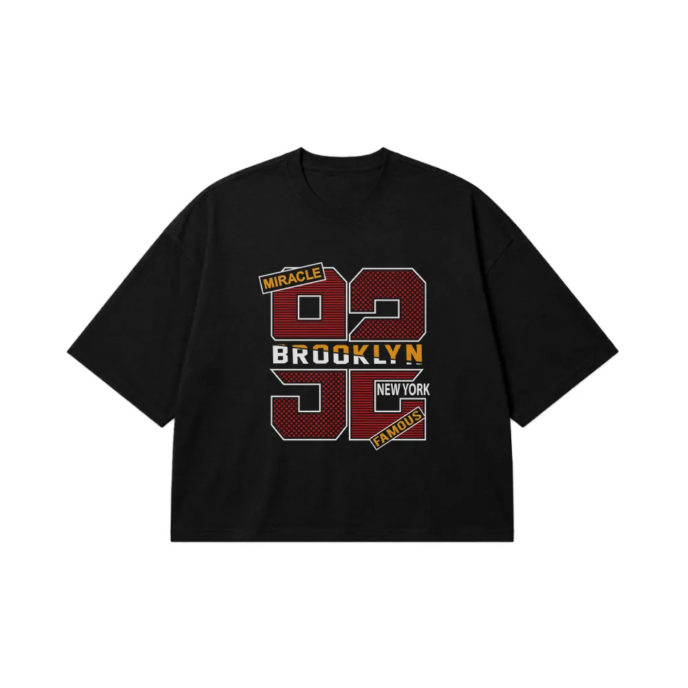 تیشرت باکسی طرح Brooklyn New York Famous کد 15722