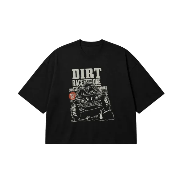 تیشرت باکسی آفرود طرح Dirt Race کد 15759