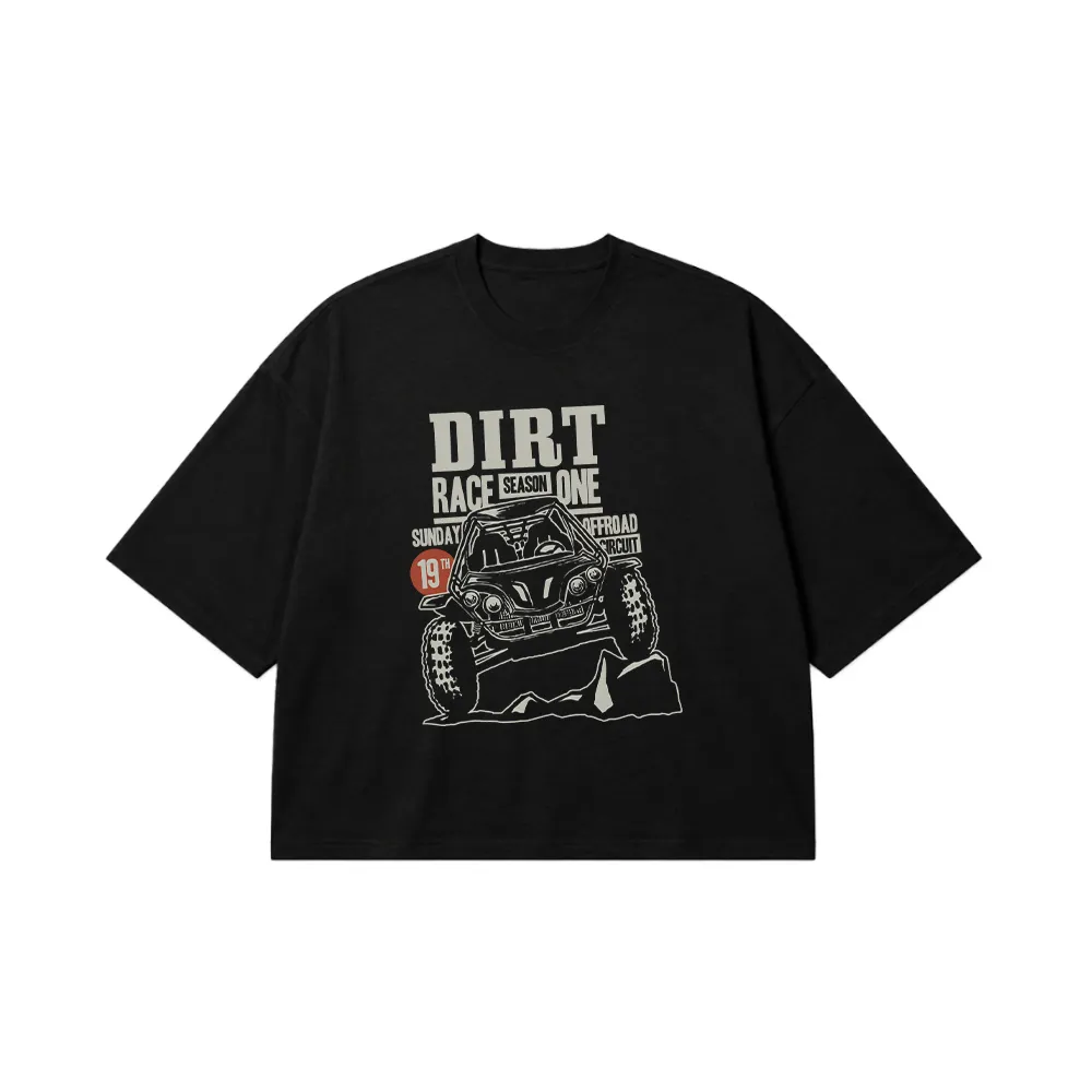 تیشرت باکسی آفرود طرح Dirt Race کد 15759