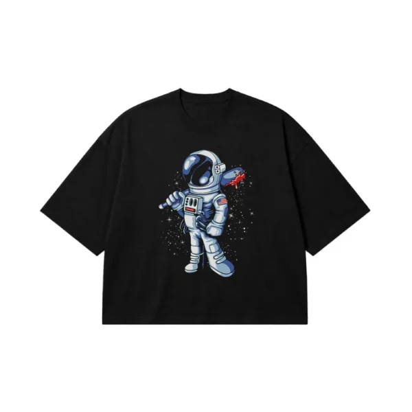 تیشرت باکسی فضانورد طرح راهپیمایی کد 15828