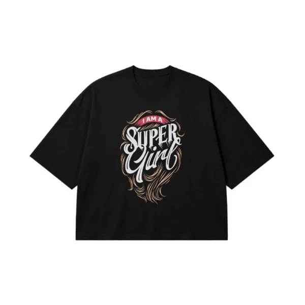 تیشرت باکسی مادر طرح Super Mom کد 15868