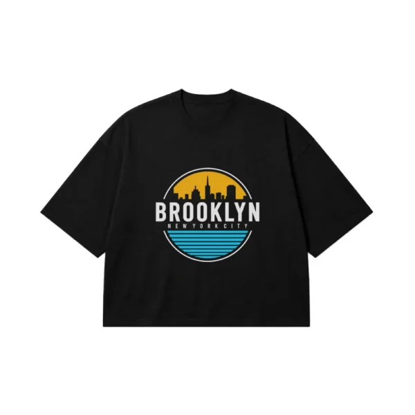 تیشرت باکسی بروکلین طرح نیویورک (Brooklyn New York) کد 15972