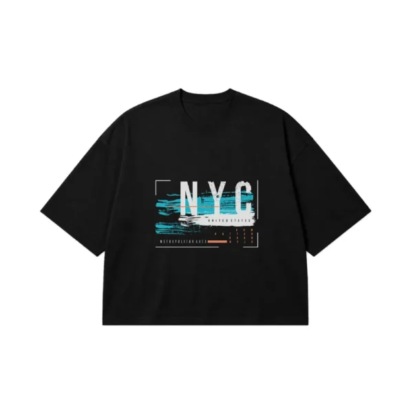 تیشرت باکسی طرح NYC Metropolitan Area کد 16059