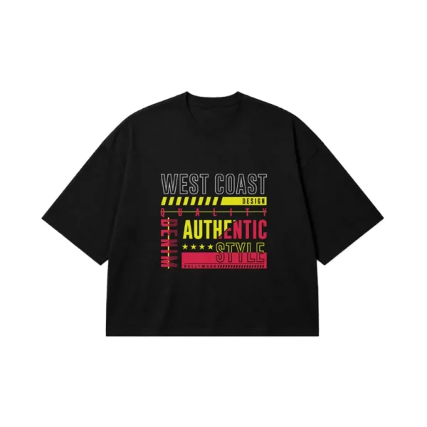 تیشرت باکسی طرح West Coast Authentic Style کد 16065