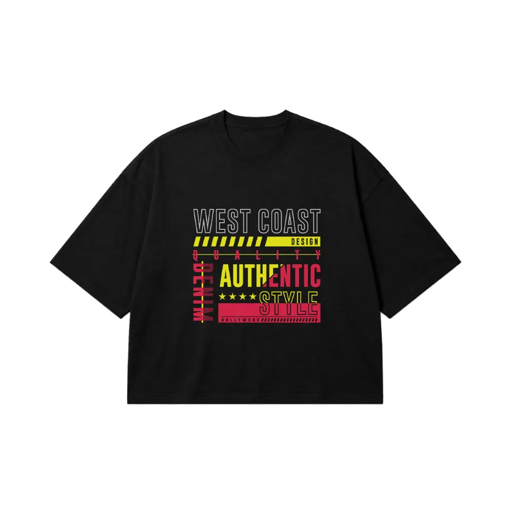 تیشرت باکسی طرح West Coast Authentic Style کد 16065