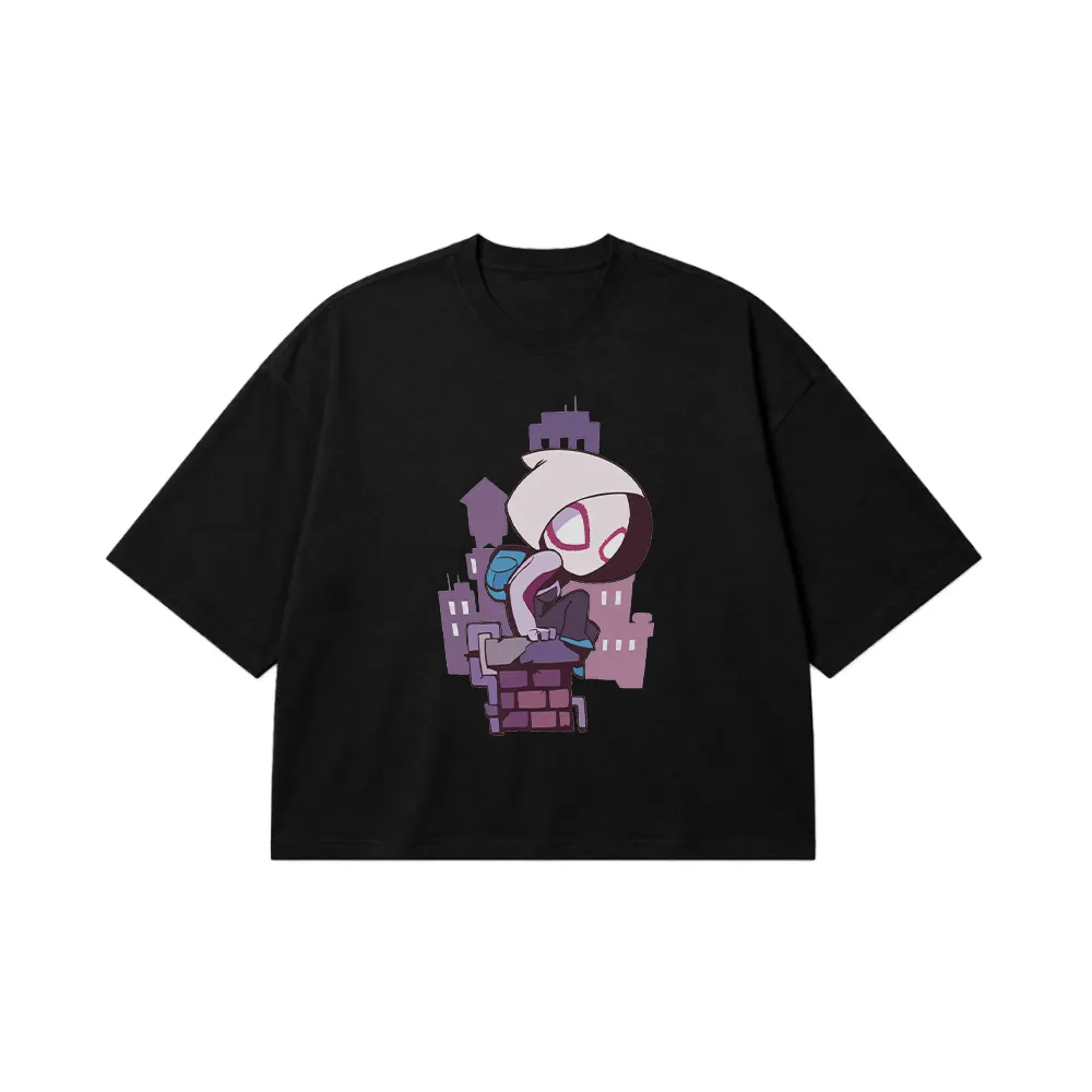 تیشرت باکسی مرد عنکبوتی طرح گوئن عنکبوتی (Spider-Gwen) کد 1609