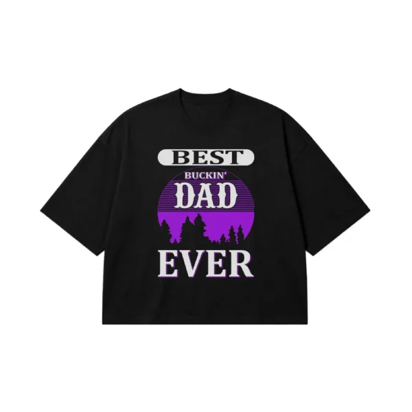 تیشرت باکسی پدر طرح Best Buckin' Dad Ever کد 16157