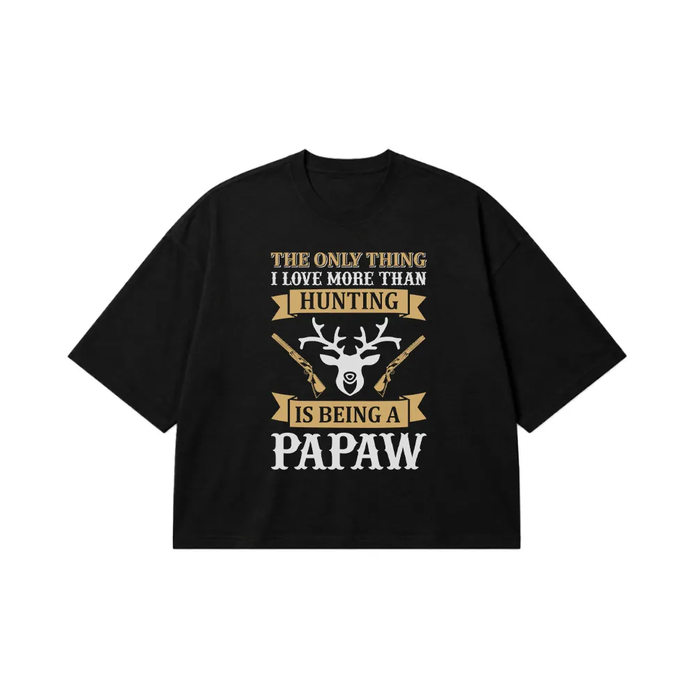 تیشرت باکسی شکار طرح Papaw کد 16164