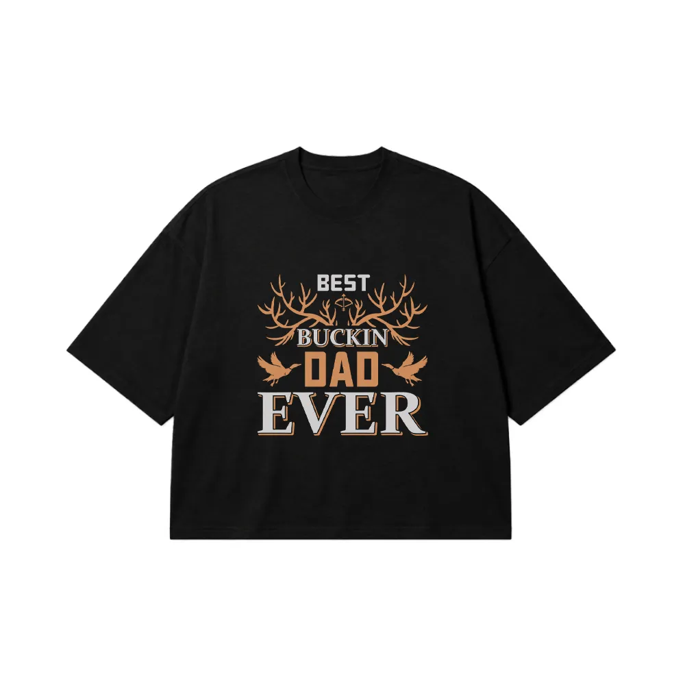 تیشرت باکسی شکار طرح Best Buckin Dad Ever کد 16168