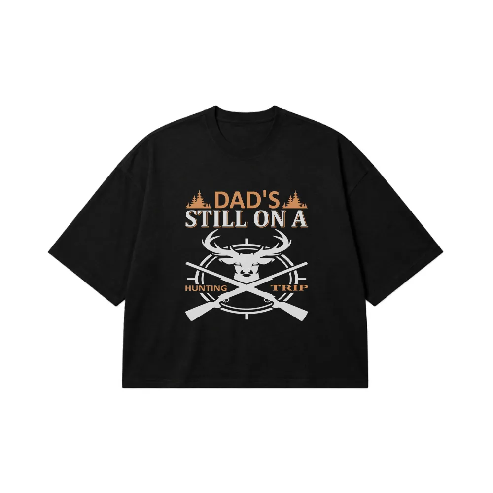 تیشرت باکسی شکار طرح Dad's Hunting Trip کد 16196