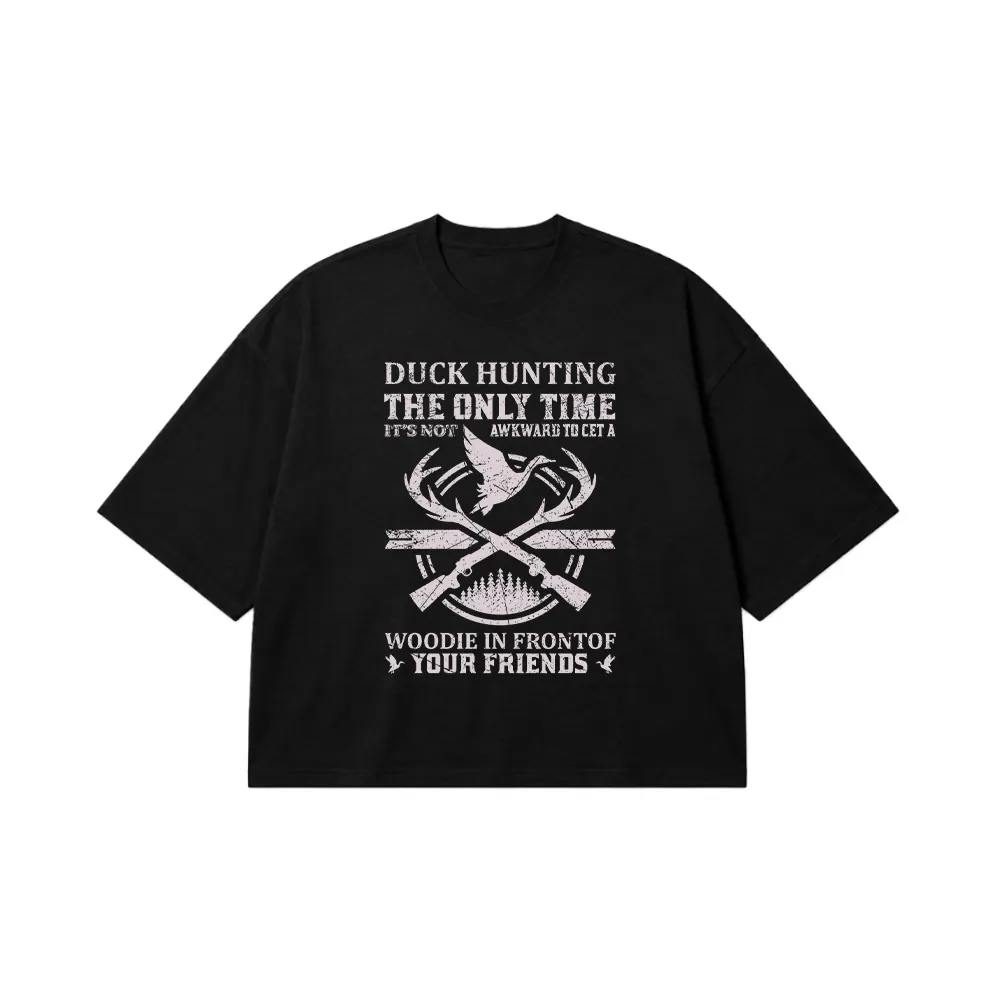 تیشرت باکسی شکار طرح Duck Hunting Woodie کد 16253