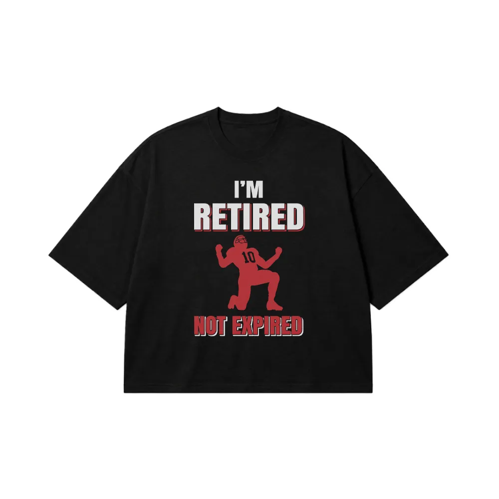 تیشرت باکسی فوتبال آمریکایی طرح I'm Retired Not Expired کد 16267