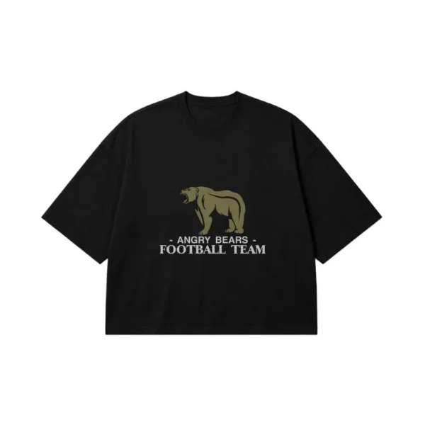 تیشرت باکسی خرس طرح Angry Bears Football Team کد 16290