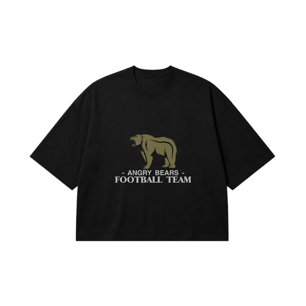 تیشرت باکسی خرس طرح Angry Bears Football Team کد 16290