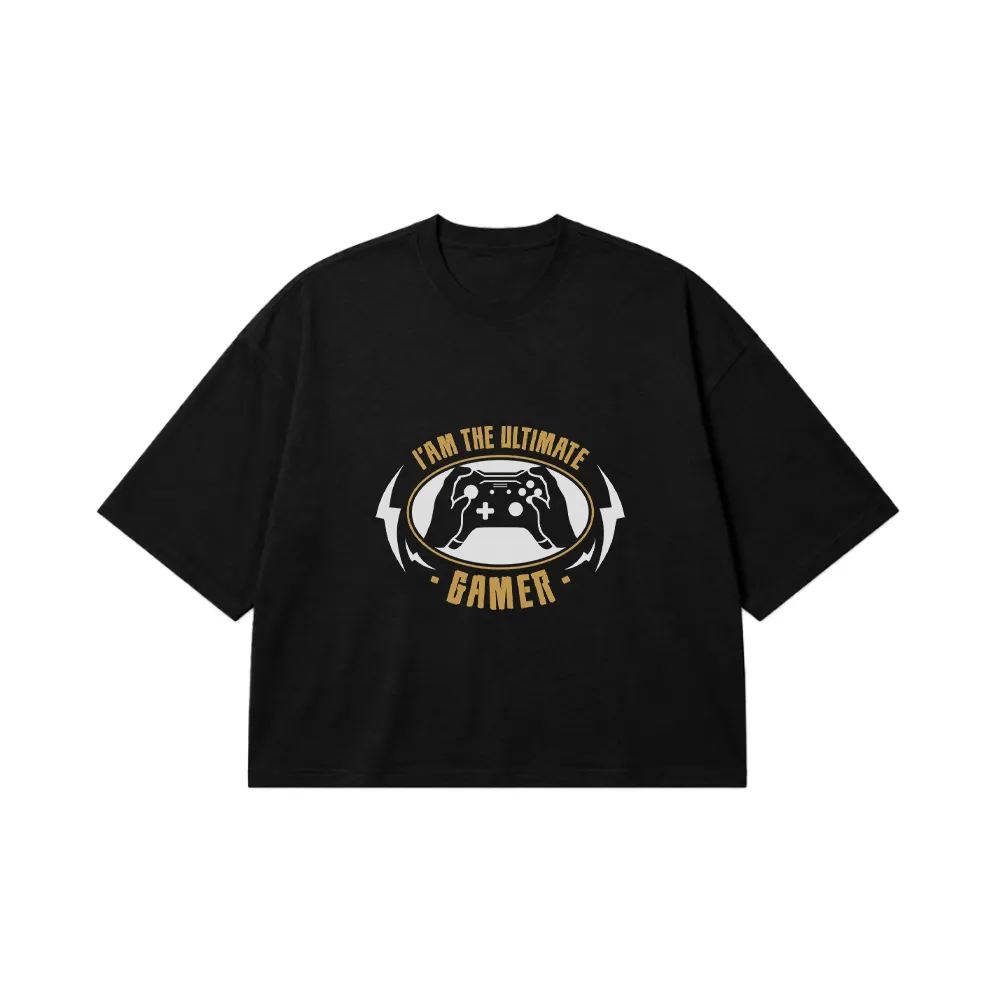 تیشرت باکسی گیمینگ طرح I Am the Ultimate Gamer کد 16318