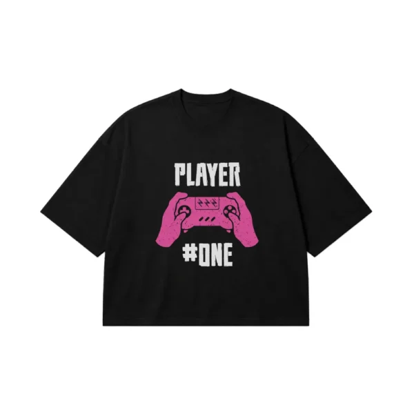 تیشرت باکسی گیمینگ طرح Player #One کد 16330