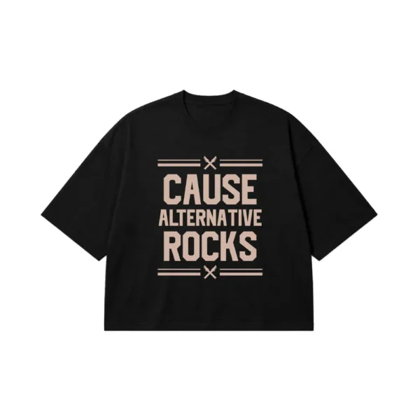 تیشرت باکسی موسیقی راک طرح Alternative Rocks کد 16404