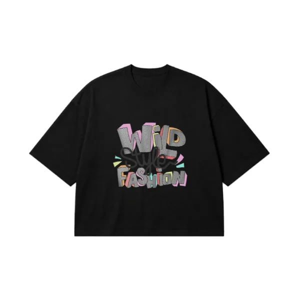 تیشرت باکسی گرافیتی طرح Wild Style Fashion کد 16484