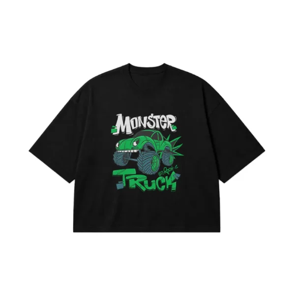تیشرت باکسی مانستر تراک کارتونی طرح Monster Truck کد 16491