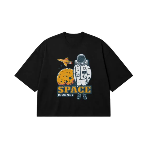 تیشرت باکسی فضانورد طرح Space Journey کد 16575