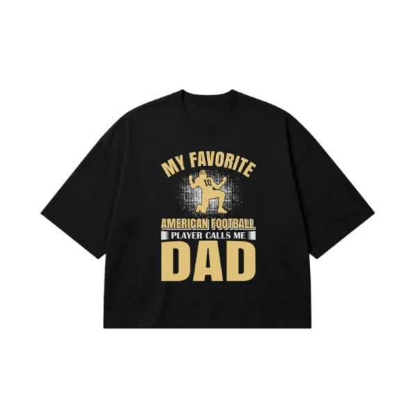 تیشرت باکسی پدر فوتبالی طرح American Football Dad کد 1661
