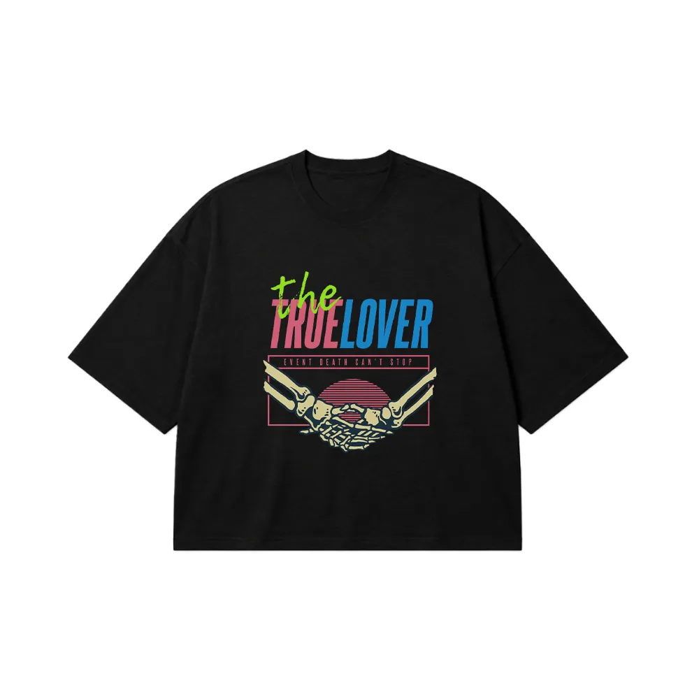 تیشرت باکسی نوشته The True Lover کد 16950