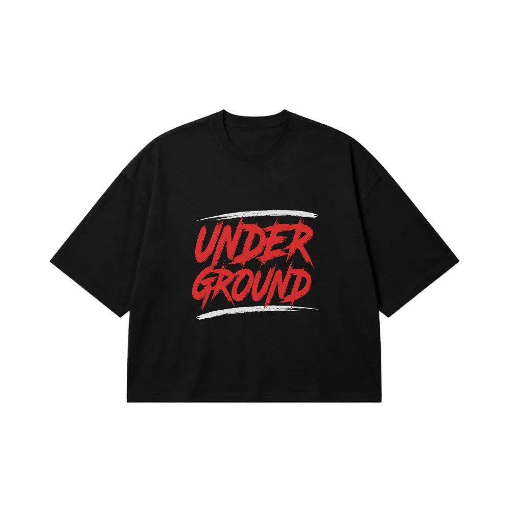 تیشرت باکسی استریت‌ویر طرح Underground کد 17034
