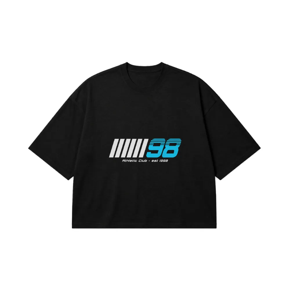 تیشرت باکسی ورزشی طرح Athletic Club 98 کد 17035