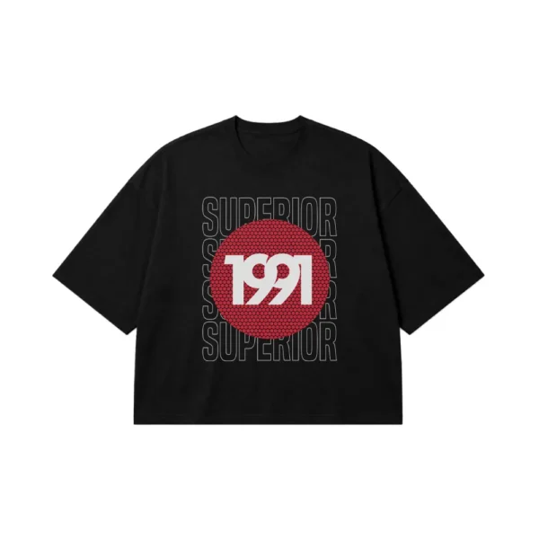 تیشرت باکسی نوشته Superior 1991 کد 17047