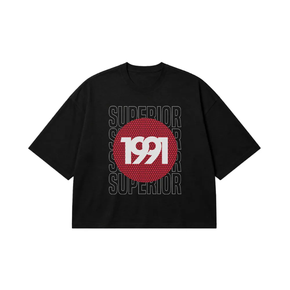 تیشرت باکسی نوشته Superior 1991 کد 17047