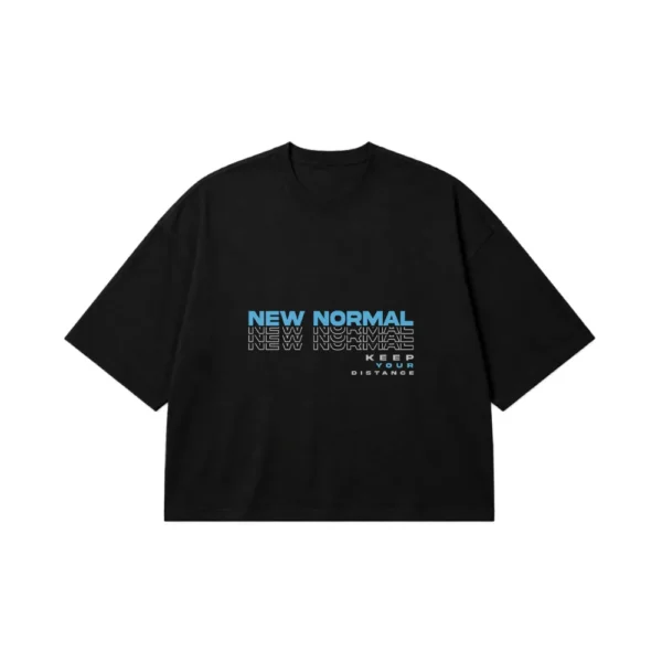 تیشرت باکسی نوشته New Normal طرح تایپوگرافی کد 17065