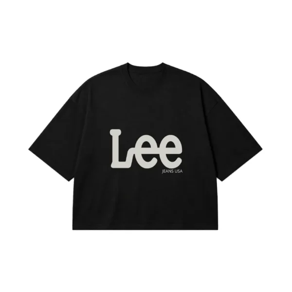 تیشرت باکسی لوگوی لی جینز طرح Lee Jeans USA کد 1765