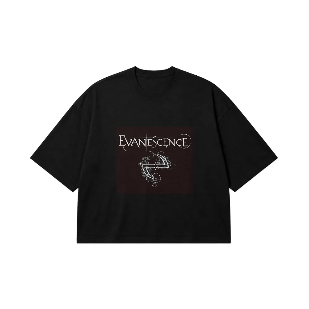 تیشرت باکسی ایونسنس طرح لوگو گروه (Evanescence) کد 18435