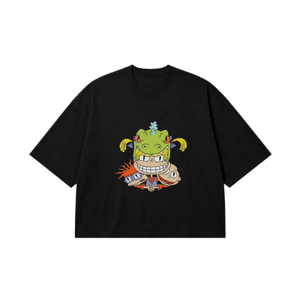 تیشرت باکسی کارتون راگرتز طرح رپتار (Rugrats) کد 18476