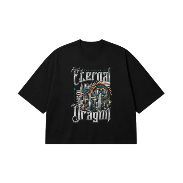 تیشرت باکسی اژدها طرح Eternal Dragon کد 18483