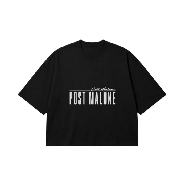 تیشرت باکسی پست مالون تایپوگرافی (Post Malone) کد 186