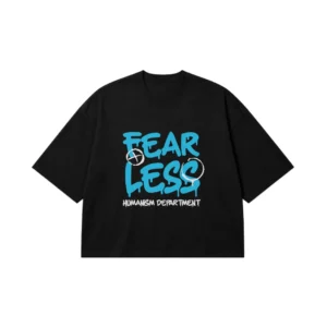 تیشرت باکسی گرافیتی Fearless کد 18640
