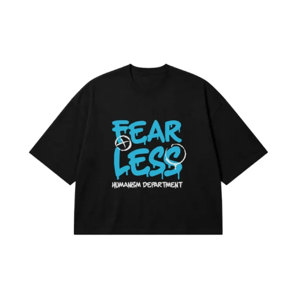 تیشرت باکسی گرافیتی Fearless کد 18640