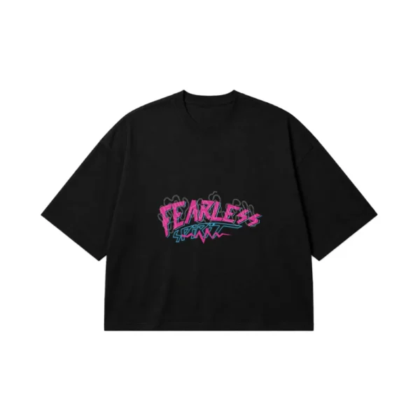 تیشرت باکسی گرافیتی Fearless Spirit کد 18643