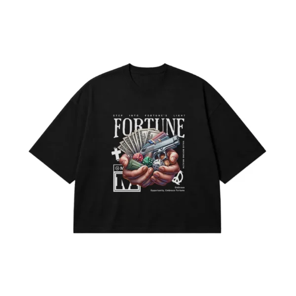 تیشرت باکسی استریت‌ویر طرح Fortune کد 18793