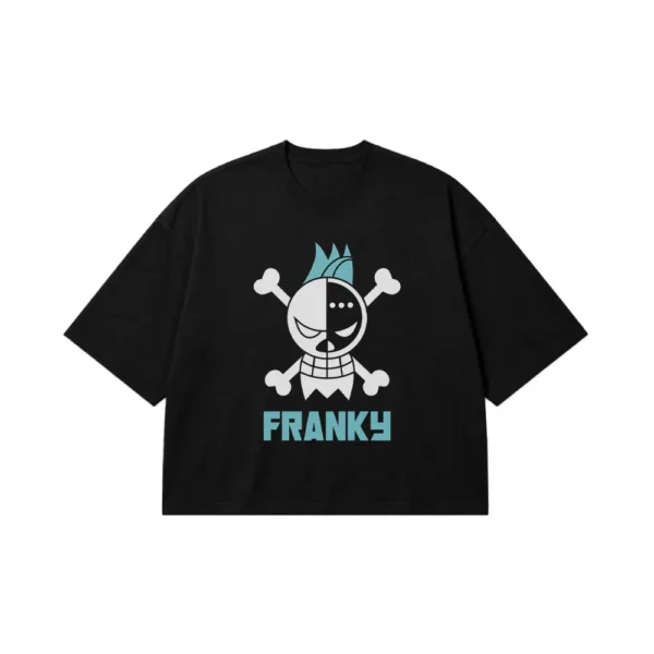 تیشرت باکسی انیمه وان پیس طرح فرانکی (Franky) کد 18804