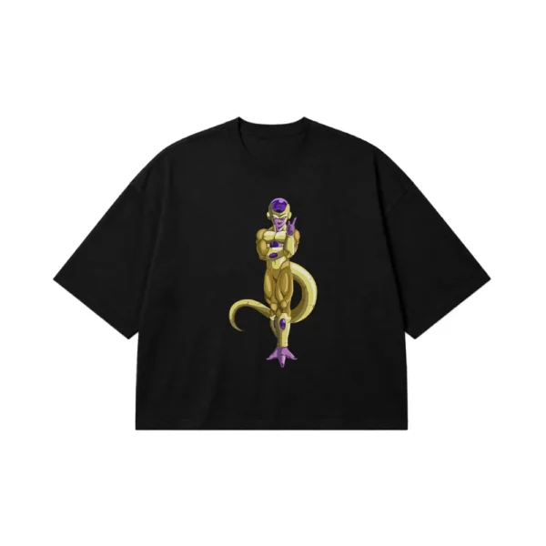 تیشرت باکسی انیمه دراگون بال طرح گلدن فریزا (Golden Frieza) کد 18830